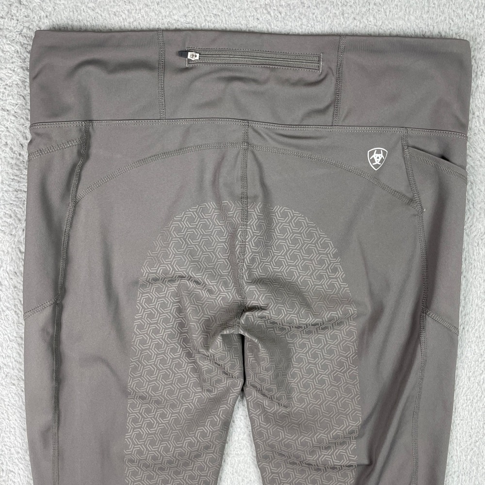 Ariat EOS Full Seat Leggings Womens XL Gray Equestrian Riding Silicone Grip - Picture 4 of 15